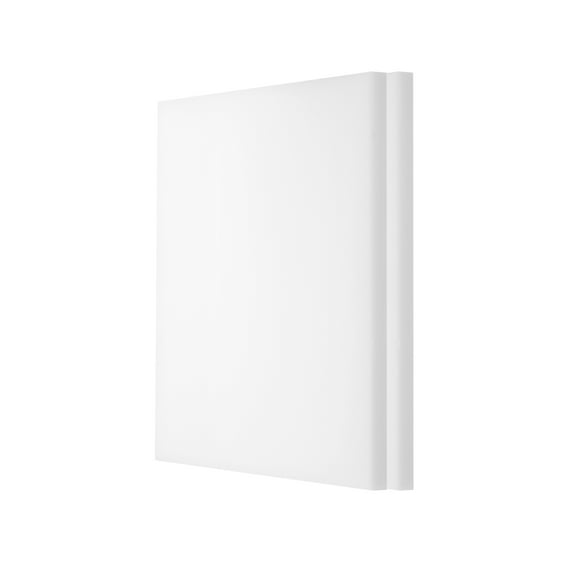 2Pcs UHMW Sheet Ultra High Molecular Weight Polyethylene Sheet, 1/2" Thick Hard HDPE Plastic Board 12" x 12" White