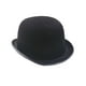 thumbnail image 1 of Sombrero Fedora de lana estructurado unisex clásico para hombres y mujeres (negro), 1 of 7