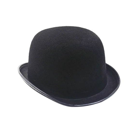 EeaseMX Sombrero Fedora de lana estructurado unisex clásico para hombres y mujeres (negro)