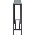 thumbnail image 4 of SEI Furniture Darrin 36" Glass Top Console Table in Gray, 4 of 11