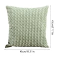 thumbnail image 3 of Tuvgenk 18x18 Decorative Pillow Covers Green Stain Protection Pillow Covers Square Soft Decorative Couch Pillow Covers, 3 of 6
