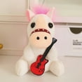 thumbnail image 5 of Cheapark 2026 Horse Shaped Plush Keychain - Cute Novelty Portable Toy Bag Charm Lightweight Accessory for Keys Bags Cars Festive Gift for Chinese New Year, 5 of 6