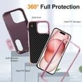 thumbnail image 2 of Allytechgroup for iPhone 16 Pro Max Case, [Military Grade Drop Protection] Dropproof Heavy Duty Tough Rugged Shockproof Phone Case for iPhone 16 Pro Max, Purple, 2 of 7