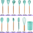 thumbnail image 2 of Juego de utensilios de cocina, utensilios de cocina de silicona antiadherentes, juego de utensilios de cocina resistentes al calor, 2 of 7