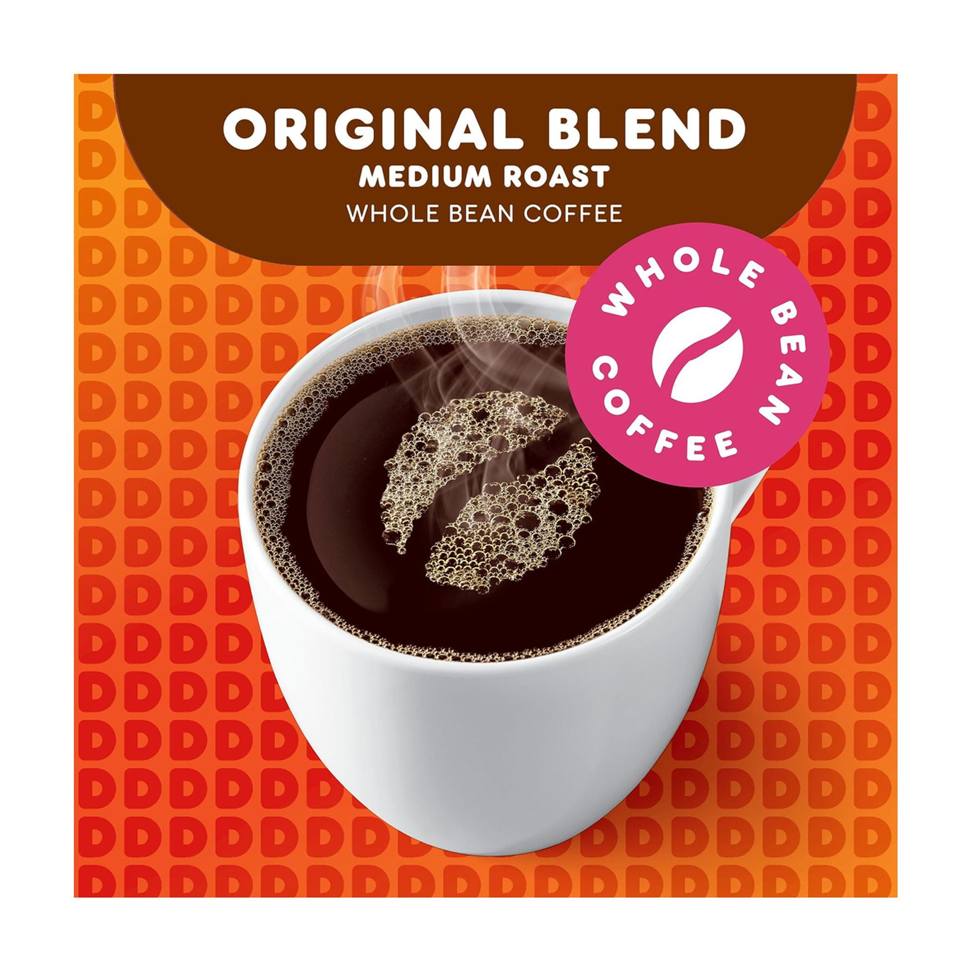 Dunkin' Donuts Original Blend Medium Roast Whole Bean Coffee 12 oz (Pack of 5)