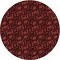 thumbnail image 1 of Ahgly Company Machine Washable Indoor Round Transitional Chocolate Brown Area Rugs, 6' Round, 1 of 7