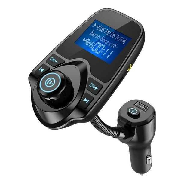 Nulaxy Bluetooth FM Transmitter Wireless HandsFree Car Kit Adapter W 1.
