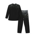 thumbnail image 2 of Kll Silver Glitter1 Sleepwear Mens Flannel Pajamas,Long Cotton Pj Set, 2 of 9