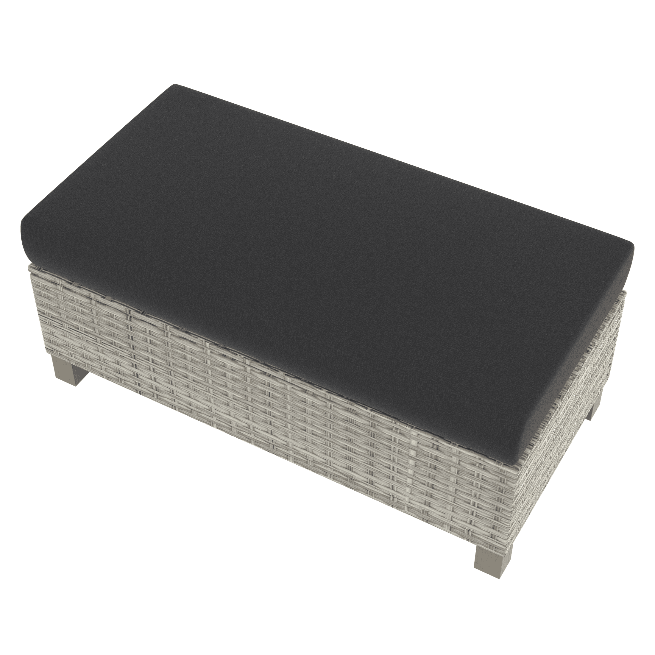 Better Homes & Gardens Brookbury 4-Piece Steel Outdoor Sectional Dining Set with Covers and Cushions, Charcoal