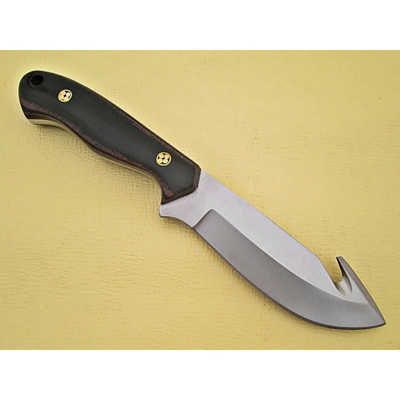 WHITE DEER Guthook Ranger Series J2 Steel Skinner Knife Micarta   Wood Grips