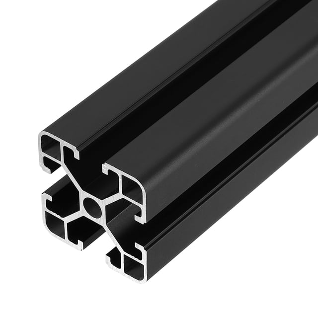 4PCS T Slot 4040 Aluminum Extrusion, 1500mm European Standard Anodized Linear Rail Profile Framing for 3D Printer Parts CNC DIY Projects, Black