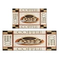 thumbnail image 1 of Coffee Cup Farmhouse Design Style Kitchen Mats for Floor Washable Non-Slip, Absorbent Mats Set Of 2 for Sink Waterproof Runner Rug for Laundry Room,kitchen Rugs and Mats 17.7x24+17.7x48inch, 1 of 7