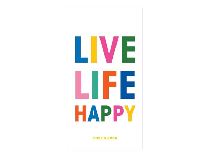 TF PUBLISHING 2023-2024 Happy Life 2-Year Small Monthly Pocket Planner