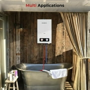 Camplux 68,000 BTU Portable Propane Tankless Water Heater, Instant Hot for Camping