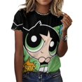 thumbnail image 3 of The Powerpuff Girls Womens T-Shirt Round Neck Short Sleeve Tee Shirts Summer Breathable Tops Blouse M, 3 of 8