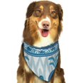 thumbnail image 6 of Disketp Sea Underwater Animals Dog Bandanas 1PC Triangle Adjustable Puppy Bandana Bib Handkerchief for Large Medium Girl Dogs Pets Gift, 6 of 6