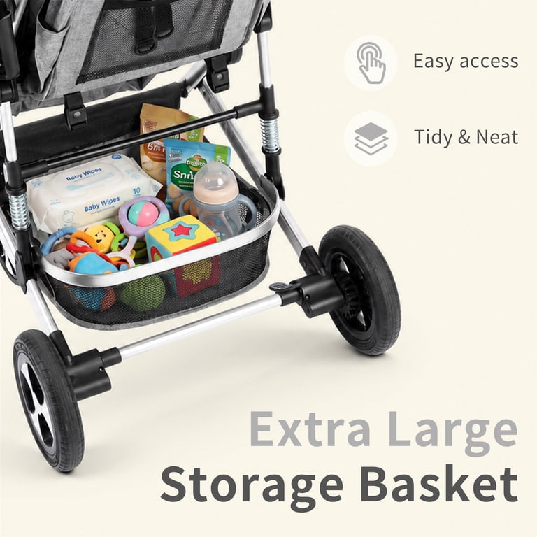 BABYL セット AILEEKISS 3-in-1 Convertible Baby Stroller, Big Seat, Adjustable