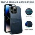 thumbnail image 5 of Dteck Slim Case for iPhone 15 Pro, iPhone 15 Pro Wallet Back Case with Card Holder, Shockproof Hard Protective Phone Cover,Blue, 5 of 5