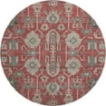 thumbnail image 2 of Addison Rugs Mayfield Washable Traditional Oriental Red Round Rug, 8' x 8', 2 of 5