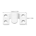 thumbnail image 2 of OUNONA 2Pcs Silver Stainless Steel Triangular Heavy Duty Mirror Clips Mounting for Homeowners and DIY Enthusiasts, 2 of 8