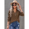 thumbnail image 1 of Women's O-Ring Zip-Up Sweatshirt, 1 of 4