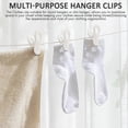 thumbnail image 5 of 26-27 40pcs White Plastic Hanger Clips, Clips For Use With Slim-line Clothes Finger Clips Washing Line La, 5 of 5