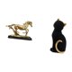 thumbnail image 5 of Figura de caballo, estatua de gato, escultura de animal de resina, adorno coleccionable, decoración de escritorio única, ideal para regalar en, 5 of 8