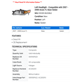 thumbnail image 2 of Left Headlight - Compatible with 2007 - 2008 Acura TL Base Sedan, 2 of 2