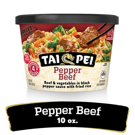 Tai Pei Pepper Beef, Frozen Asian Entrée, 10 oz