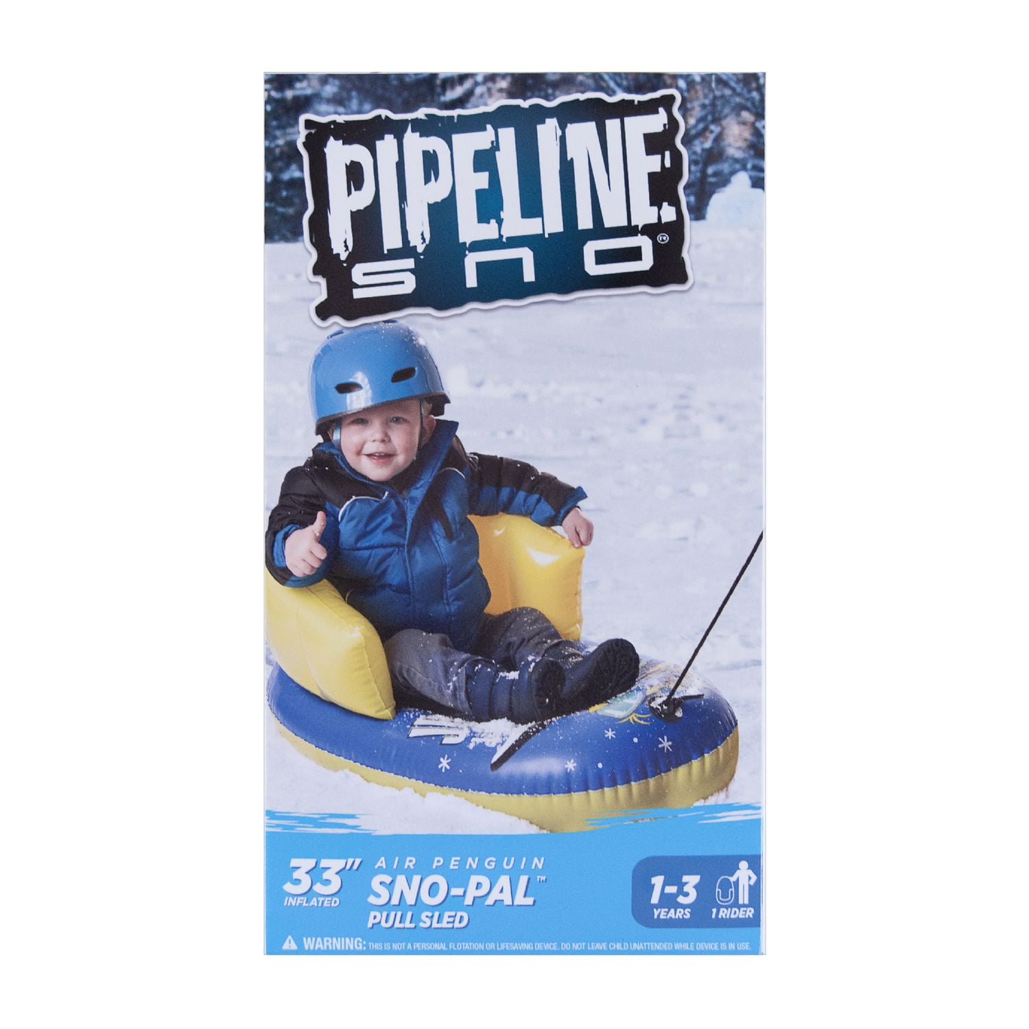 Trotteur de traîneau de neige Pipeline Sno à personnage d'Air Penguin de 33 po