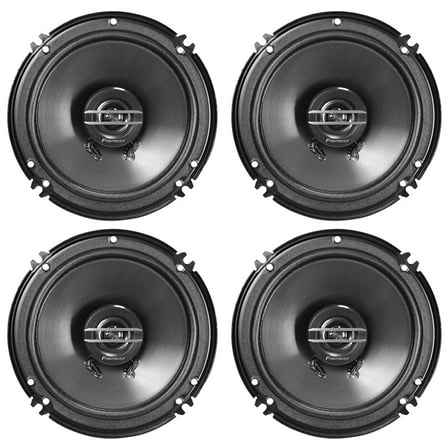Pioneer TS-G1620F 250 Watts 6.5 2-Way Coaxial Car Audio Speakers, 4-Pack