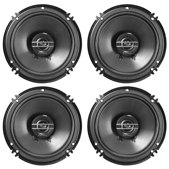 Pioneer TS-G1620F 250 Watts 6.5 2-Way Coaxial Car Audio Speakers, 4-Pack
