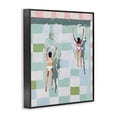 thumbnail image 2 of Stupell Industries Contemporary Twin Swimmers in Pool Black Framed Giclee Art, 11 x 14, by The Prints Vibe, 2 of 8