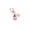 Pink, variant on Ladybug Flower Keychain Cute Enamel Charm for Backpack Bag Purse Pendant 2 inches