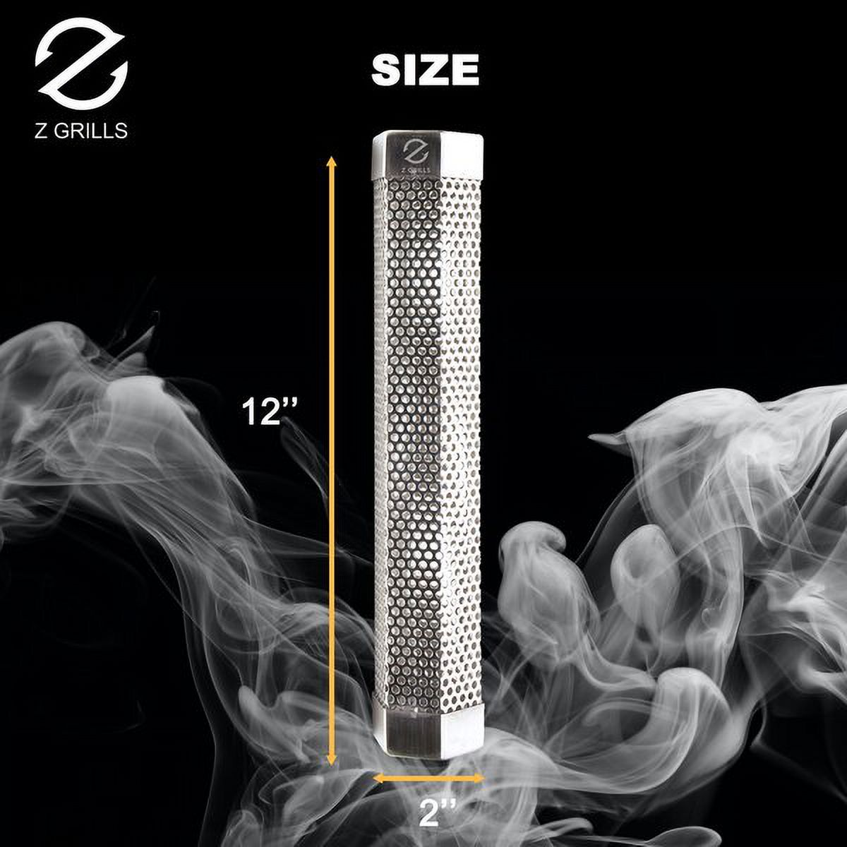 Z GRILLS Pellet Smoker Tube, 12'' Stainless Steel BBQ Wood Pellet Tube Smoker for Cold/Hot Smoking - image 5 of 5