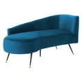 thumbnail image 3 of SAFAVIEH Evangeline Parisian Settee Navy / Black, 3 of 7