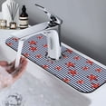 thumbnail image 7 of Kdxio Starfish Navy Blue Stripe Pattern Non-Slip Diatom Mud Faucet Drain Pad,Self Absorbent Mat for Kitchen Sink for Variety Kitchen & Bathroom Countertops, 7 of 7