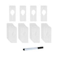 thumbnail image 4 of 28x Séparateurs de Garde-Robe Adultes Lessive Vêtements Taille Support de Garde-Robe Séparateurs Cintres Blanc, 4 of 8