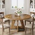 thumbnail image 5 of Round Dining Table for 4, 47 Inch Farmhouse Kitchen Table Small Dinner Table, 5 of 7