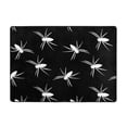thumbnail image 7 of Area Rugs For Living Room Decor - white spider doodle black Soft Anti Slip Throw Washable Rugs 5x7 For Bedroom, Indoor Carpet For Bedroom Living Room 80x58In, 7 of 7