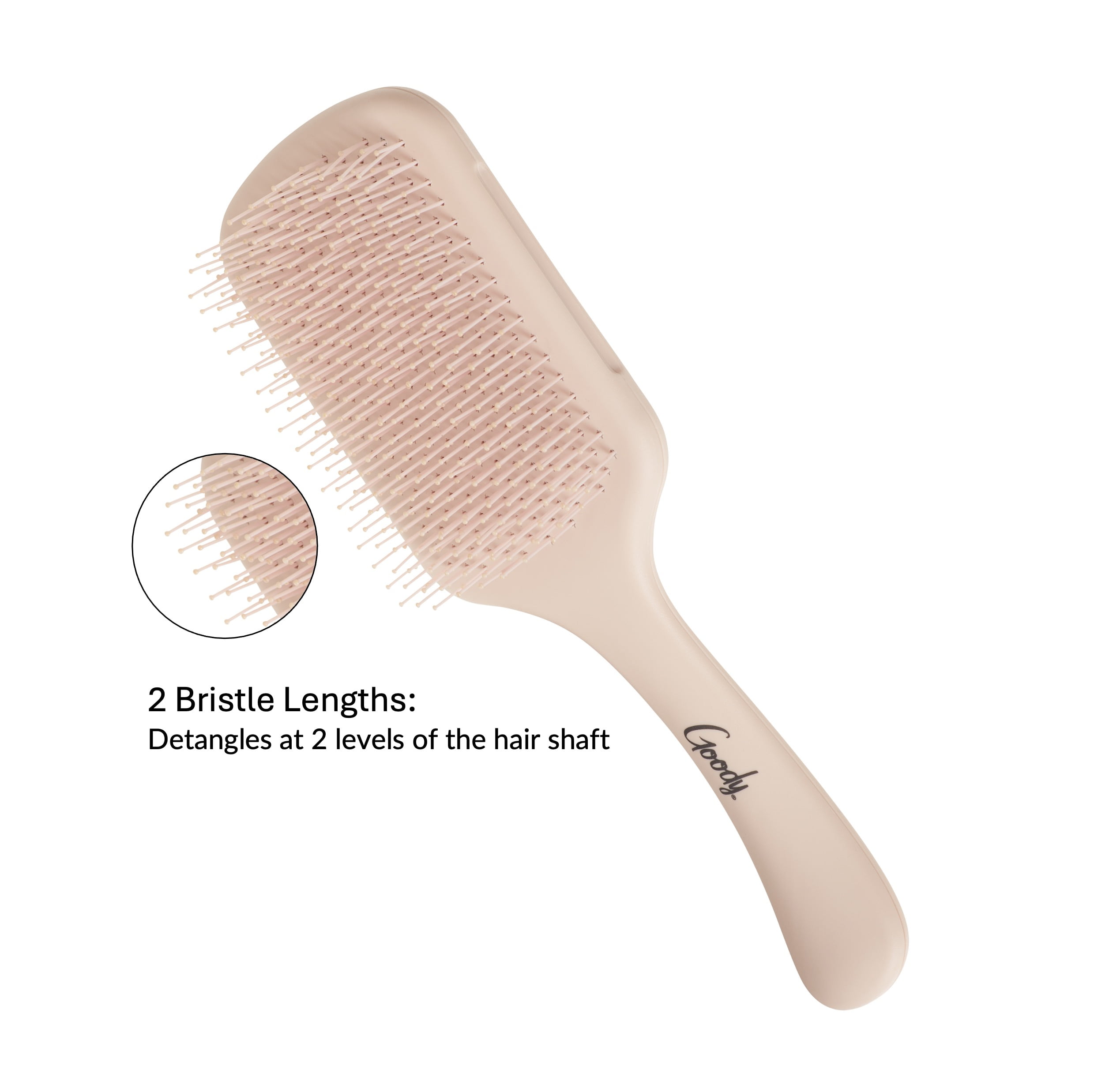 Goody TangleFix Pink Paddle Brush with Flexible Bristles for All Hair Types, 1 Count