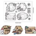thumbnail image 1 of Guirnalda de sellos transparente para chimenea de Navidad, sellos de silicona transparentes de pared Retro, caja de regalo de árbol para álbum de recortes, diario, fabricación de tarjetas, 1 of 4