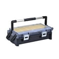 thumbnail image 4 of Caja de herramientas a prueba de polvo, contenedor de almacenamiento de herramientas para hardware, clavos y tornillos variados L tiene 2 capas de cuadrícula, 4 of 8