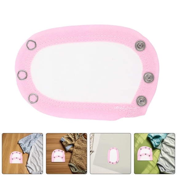RENACLIPY 4-Pack Baby Clothes Snap Extenders Cotton Soft Adjustable for Diaper Changes and Everyday Use