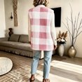thumbnail image 6 of WAGUTH Women's Buffalo Plaid Fleece Vest Sleeveless Zip Up Soft Lightweight Jacket with Pockets Fall Winter Casual Outwear Vest,XXL, 6 of 6