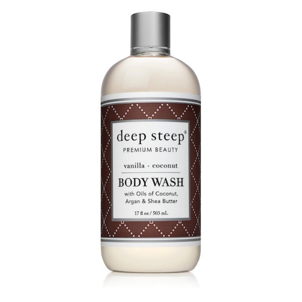 Deep Steep Coconut Oil Body Wash, Coconut Vanilla, 17 Oz