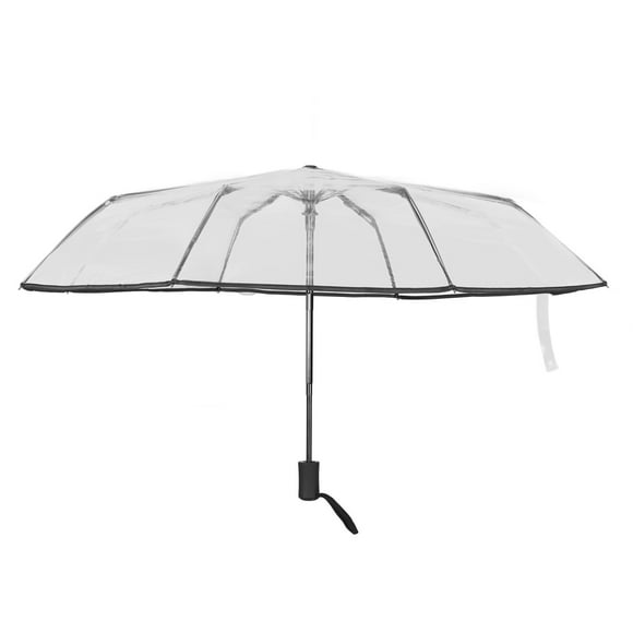 Clear Umbrella, Automatic Design High Density Transparent Compact Umbrella For Travel