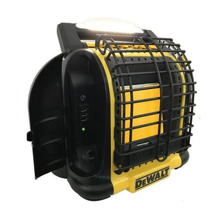 Dewalt F332000 12,000 BTU Portable Cordless Heavy Duty Radiant Heater, Black