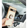 thumbnail image 5 of Compatible for Google Pixel 7a Case with Ring Holder Kickstand [with Magnetic] Soft TPU Shockproof Electroplated Protective Phone Case for Pixel 7a - White, 5 of 12