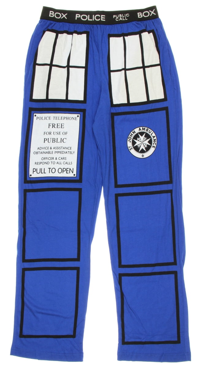 Underboss Doctor Who Argyle Tardis Screwdriver Pajamas 